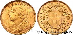 OR, PALLADIUM ET PLATINE INVESTISSEMENT 20 Francs or  Vreneli   1935 Berne SUP