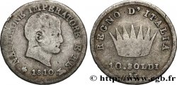 ITALY - KINGDOM OF ITALY - NAPOLEON I 10 soldi 1810 Milan