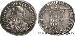 MONACO 1/12 Ecu ou 5 Sols Honoré II 1660 Monaco
