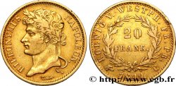 GERMANY - KINGDOM OF WESTPHALIA - JÉRÔME NAPOLÉON 20 Franken 1809 Cassel XF