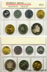 AUTRICHE Série Proof 7 Monnaies 1972 Vienne