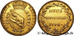 SWITZERLAND - REPUBLIC OF BERN Double Duplone 1794 Berne XF