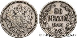 FINLANDIA 50 Pennia aigle bicéphale 1865 Helsinki