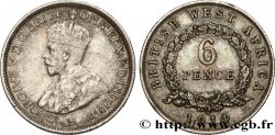 AFRIQUE OCCIDENTALE BRITANNIQUE 6 Pence Georges V 1914 Heaton TTB+