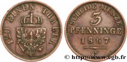 DEUTSCHLAND - PREUßEN 3 Pfenninge 1867 Francfort - C
