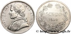 VATICAN AND PAPAL STATES Scudo Pie IX an IX 1854 Rome