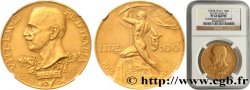 ITALY - KINGDOM OF ITALY - VICTOR-EMMANUEL III 100 Lire jubilé d’argent Proof Matte 1925 Rome MS63 NGC