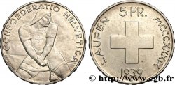 SUISSE 5 Francs 600e anniversaire de la bataille de Laupen 1939 Berne