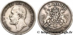 SCHWEDEN 2 Kronor Oscar II 1897