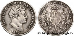 ITALY - KINGDOM OF SARDINIA 25 Centesimi Charles-Félix, roi de Sardaigne L 1829 Turin