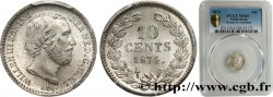 NETHERLANDS 10 Cents Guillaume III 1874 Utrecht