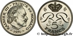 MONACO Essai de 5 Francs Rainier III 1971 Paris