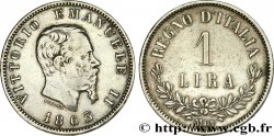ITALY 1 Lira Victor Emmanuel II 1863 Milan