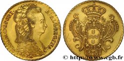 BRASIL - MARIA I Pièce de 6.400 reis ou Peça 1805 Rio de Janeiro AU
