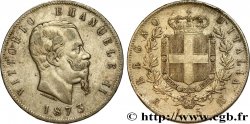 ITALIE 5 Lire Victor Emmanuel II 1873 Milan