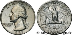 STATI UNITI D AMERICA 1/4 Dollar Georges Washington 1961 Denver