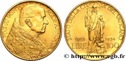 VATICAN - PIE XI (Achille Ratti) 100 Lire 1933-1934 Rome AU