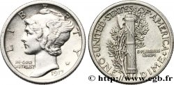 ÉTATS-UNIS D AMÉRIQUE 1 Dime Mercury 1917 Philadelphie
