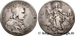 ITALIA - STATO PONTIFICIO - BENEDETTO XIV (Prospero Lambertini) Demi-Écu (Mezzo-Scudo) an XIV 1753 Rome