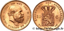 OR, PALLADIUM ET PLATINE INVESTISSEMENT 10 Gulden Guillaume III, 2e type 1876 Utrecht SPL