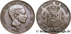 ESPAGNE 10 Centimos Alphonse XII 1878 Oeschger Mesdach & CO