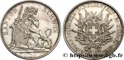 SUISSE - CONFÉDÉRATION HELVÉTIQUE - CANTON DE SCHWYTZ 5 Franken 1867  SUP