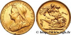 AUSTRALIE 1 Souverain Victoria type “Old Head” 1901 Melbourne SPL