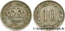 GREECE 10 Lepta couronne 1895 Paris - A