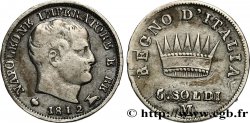 ITALIE - ROYAUME D ITALIE - NAPOLÉON Ier 5 Soldi Napoléon Empereur et Roi d’Italie 1812 Milan