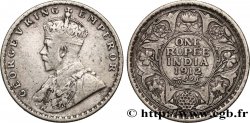 BRITISH INDIA 1 Rupee (Roupie) Georges V 1912 Calcutta