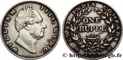 INDES BRITANNIQUES 1 Roupie William IV 1835 Calcutta
