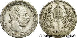AUSTRIA 1 Corona François-Joseph Ier tête laurée 1901