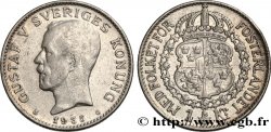 SUECIA 1 Krona Gustave V 1935 