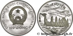 VIET NAM 100 Dong Proof Navire 1988