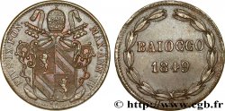 VATICAN AND PAPAL STATES 1 Baiocco Pie IX an IV 1849 Rome