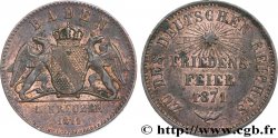 ALLEMAGNE - BADE 1 Kreuzer célébration de la paix (Friedensfeier) 1871