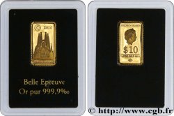 ÎLES SALOMON 10 Dollars Proof Sagrada Familia 2014