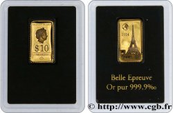 ISLAS SOLOMóN 10 Dollars Proof Tour Eiffel 2014 