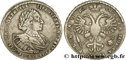 RUSSIA - PETER THE GREAT I Rouble 1721 Moscou VF/XF