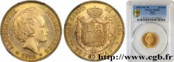 SPAIN - KINGDOM OF SPAIN - ALFONSO XIII 20 Pesetas 1892 Madrid MS64 PCGS