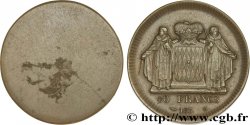 MONACO - HONORÉ V Essai de 40 francs uniface 1838 Monaco