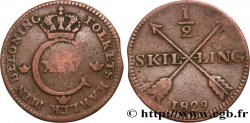 SUECIA 1/2 Skilling Charles XIV 1829 