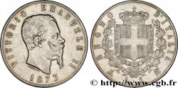 ITALIE 5 Lire Victor Emmanuel II 1873 Milan
