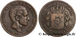 ESPAGNE 10 Centimos Alphonse XII 1879 Oeschger Mesdach & CO