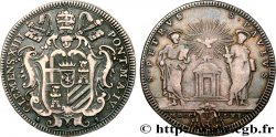 ITALIE - ÉTATS DU PAPE - CLEMENT XIII (Charles Rezzonico) Teston an IV 1751 Rome TTB/TB+