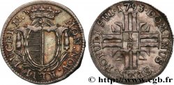 SWITZERLAND - CANTON OF LUCERNE 1/8 Gulden ou 5 Schilling 1793 Lucerne AU