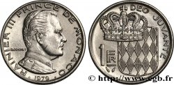 MONACO 10 Francs Rainier III / écu et monogramme couronnés 1979 Paris