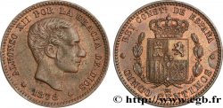 ESPAGNE - ROYAUME D ESPAGNE - ALPHONSE XII 5 Centimos  1878 Oeschger Mesdach & CO AU