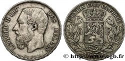 BELGIQUE 5 Francs Léopold II 1873