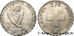 SUISSE 5 Francs 600e anniversaire de la bataille de Laupen 1939 Berne